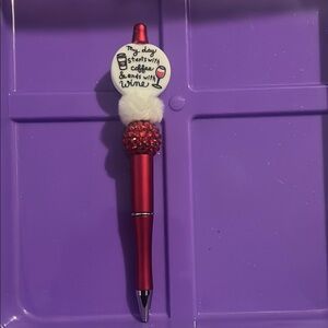 Red Wine-Themed Pen